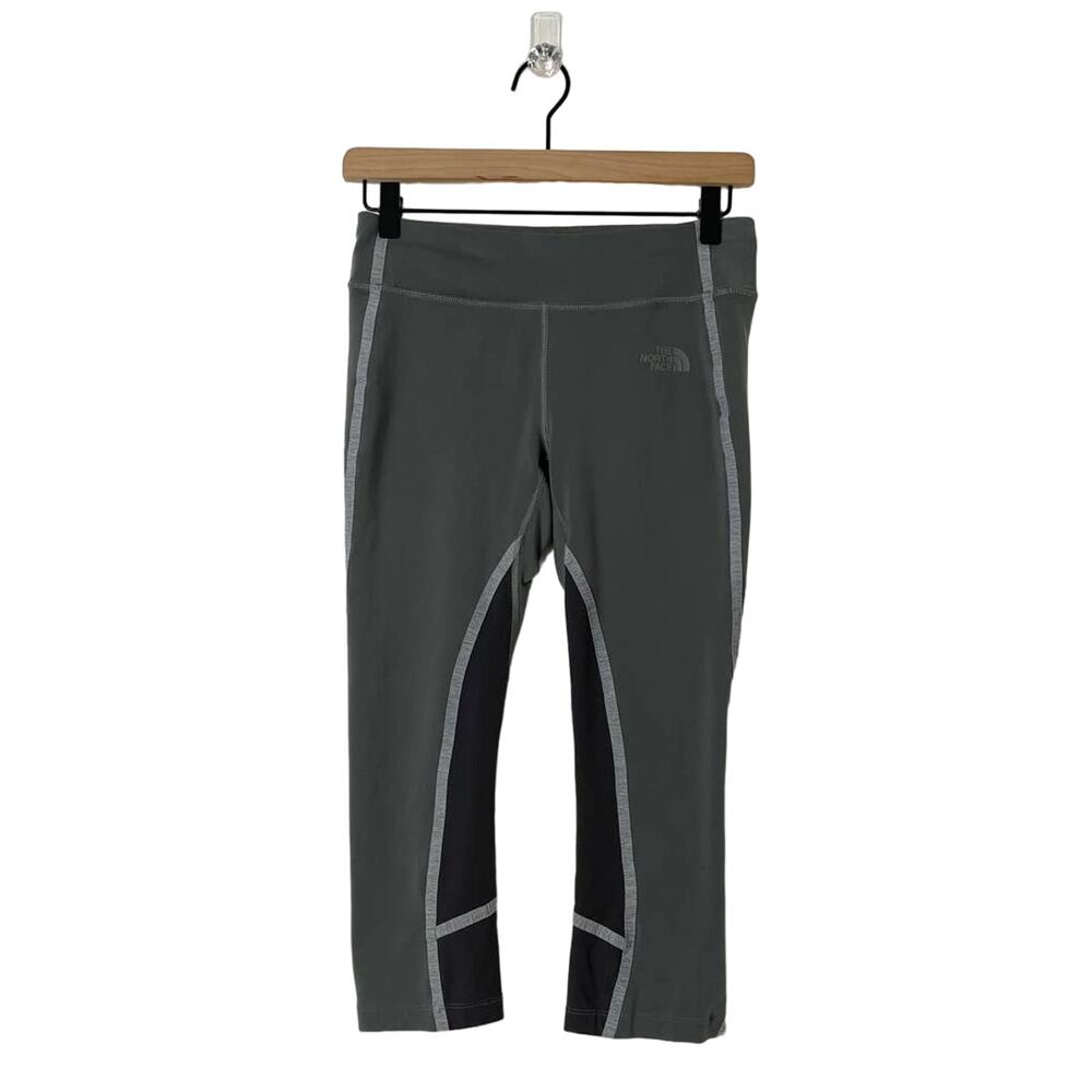 The North Face Gray Lined Athletic Cropped Capri Leggings Women's Size Small